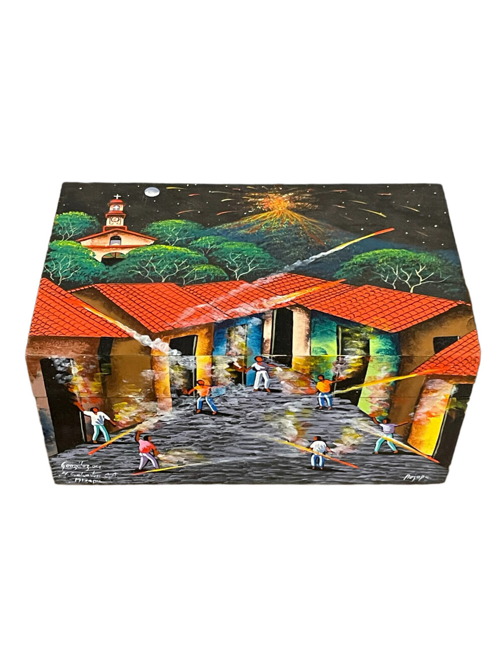 Vintage Jewelrybox - hand painted - estate